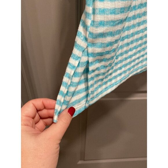 Blumin Blue & White Waffle Knit Top – XL - Picture 6 of 7